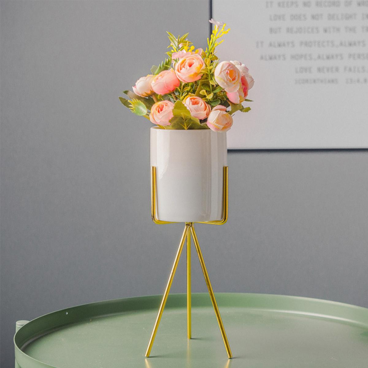 Creative Ceramic Flower Pot Potting Saucer Home Decor - White – image 3