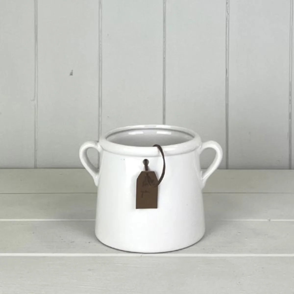 Sturdy Small White For You Pot Plant pot - White