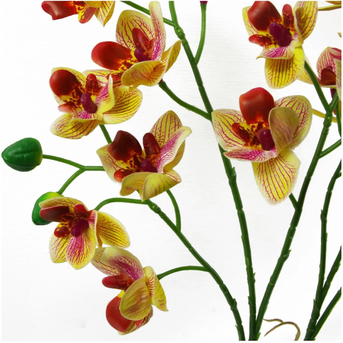 43cm Artificial Orchid in Ceramic Planter - Yellow – image 2