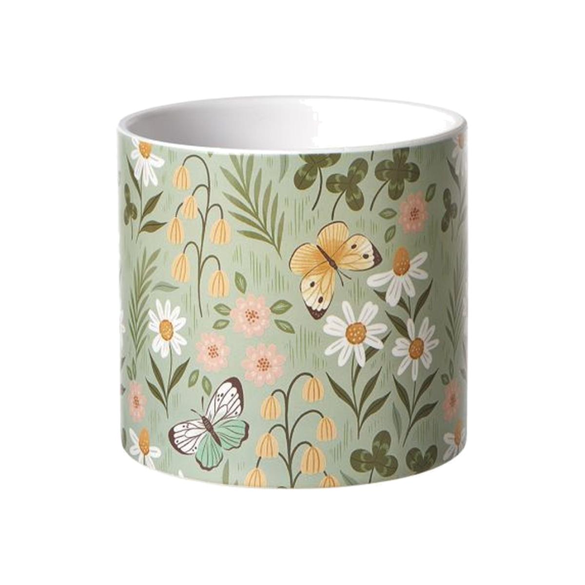 Summer Vibe Print Plant Pot - Multicolour