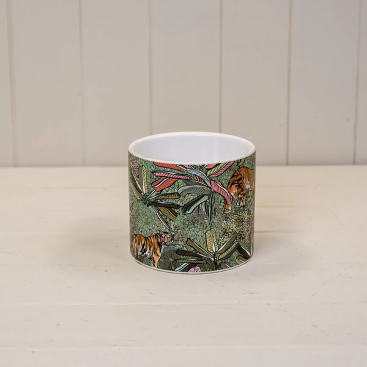 Rustic Vibrant Green Jungle Pot Plant pot - Multi