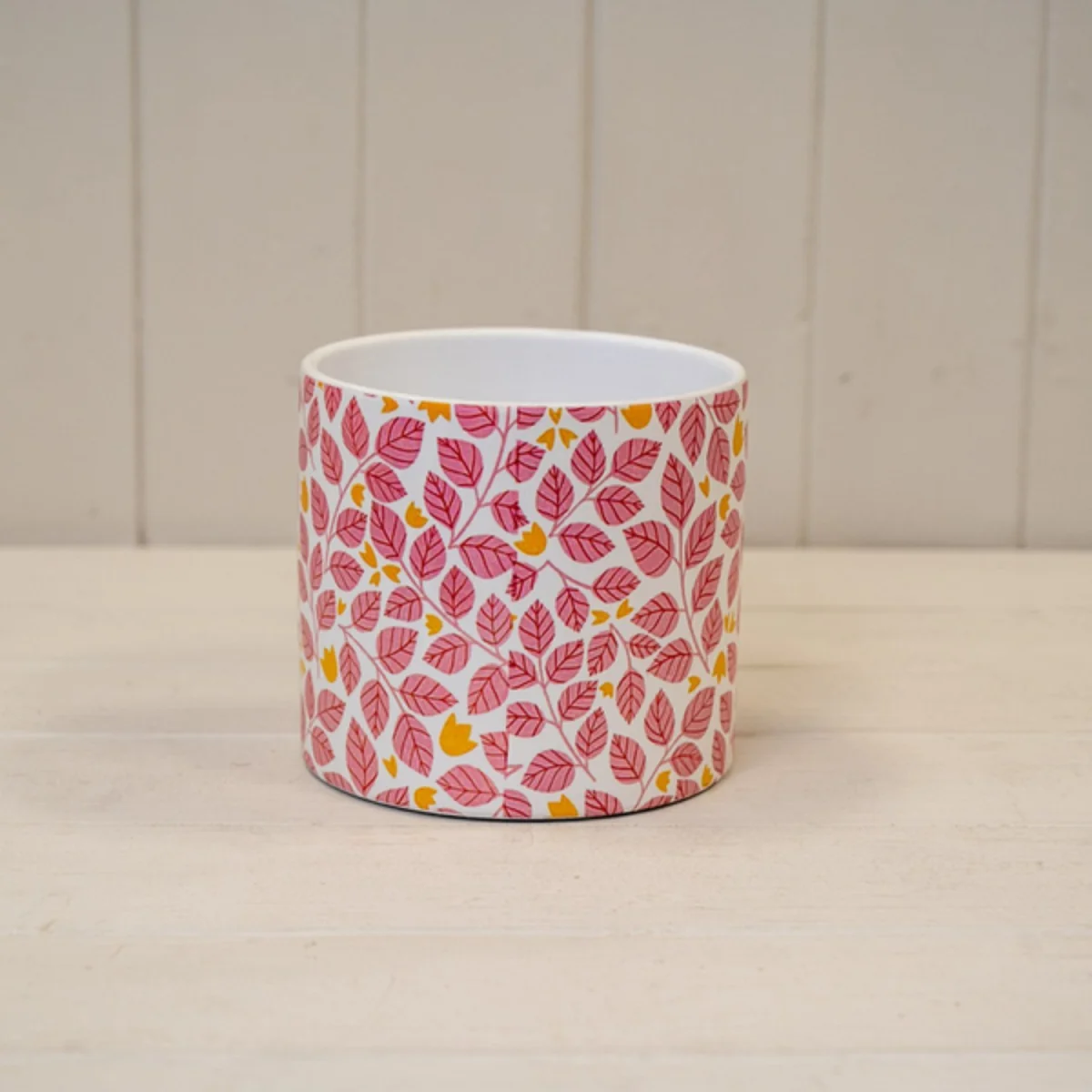 Sturdy Pink Leaf Pot Plant pot - Pink