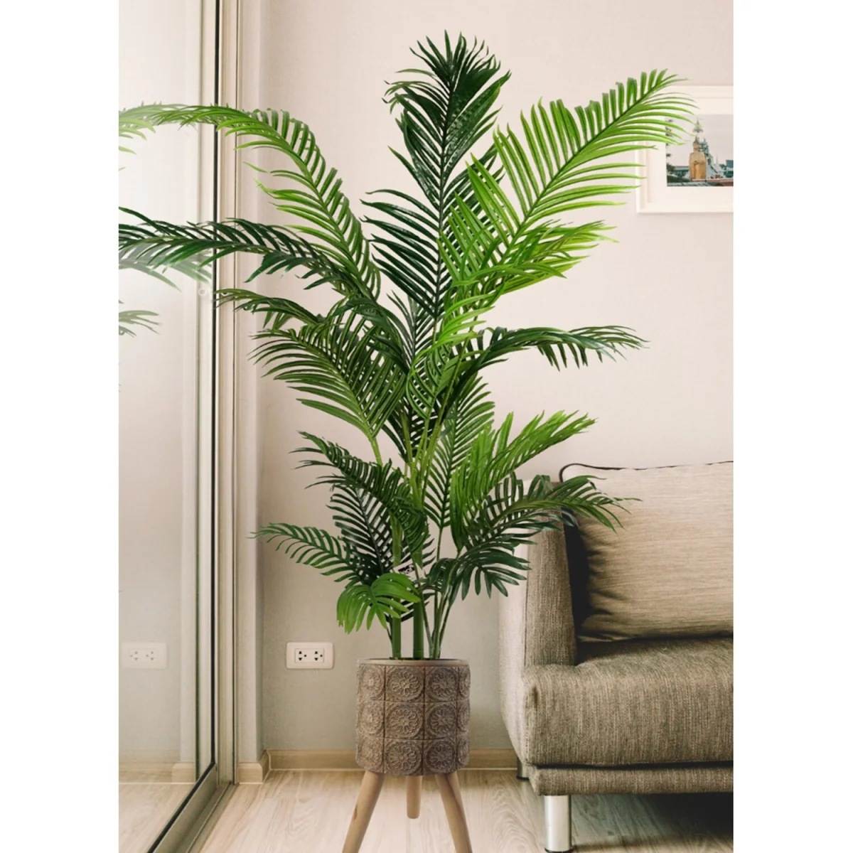 Pegdev 40cm Zandi Fibreglass Planter Indoor Outdoor – image 4