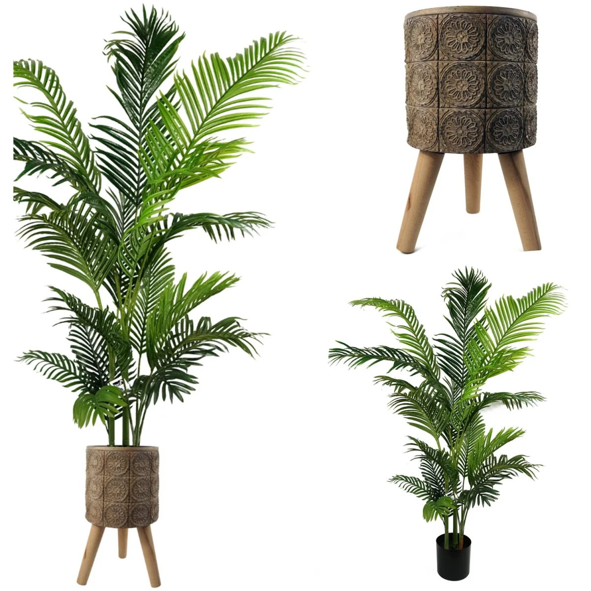 Pegdev 40cm Zandi Fibreglass Planter Indoor Outdoor – image 5