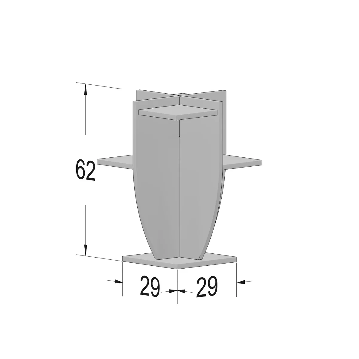 Ceki Plant Stand - Walnut – image 2