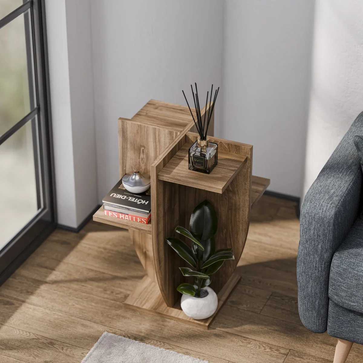 Ceki Plant Stand - Walnut – image 3