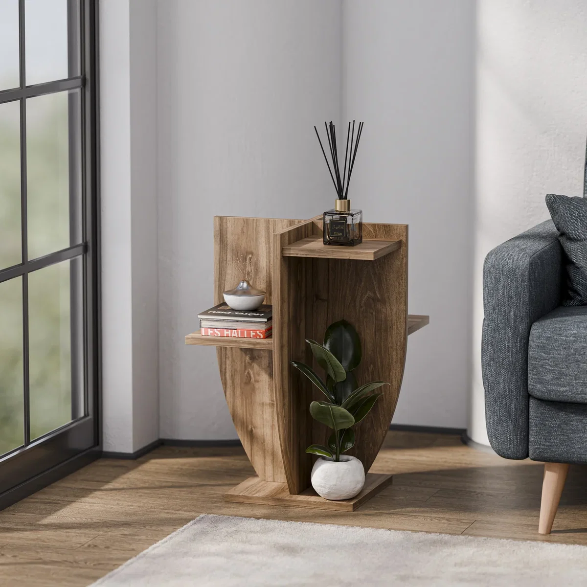 Ceki Plant Stand - Walnut – image 1