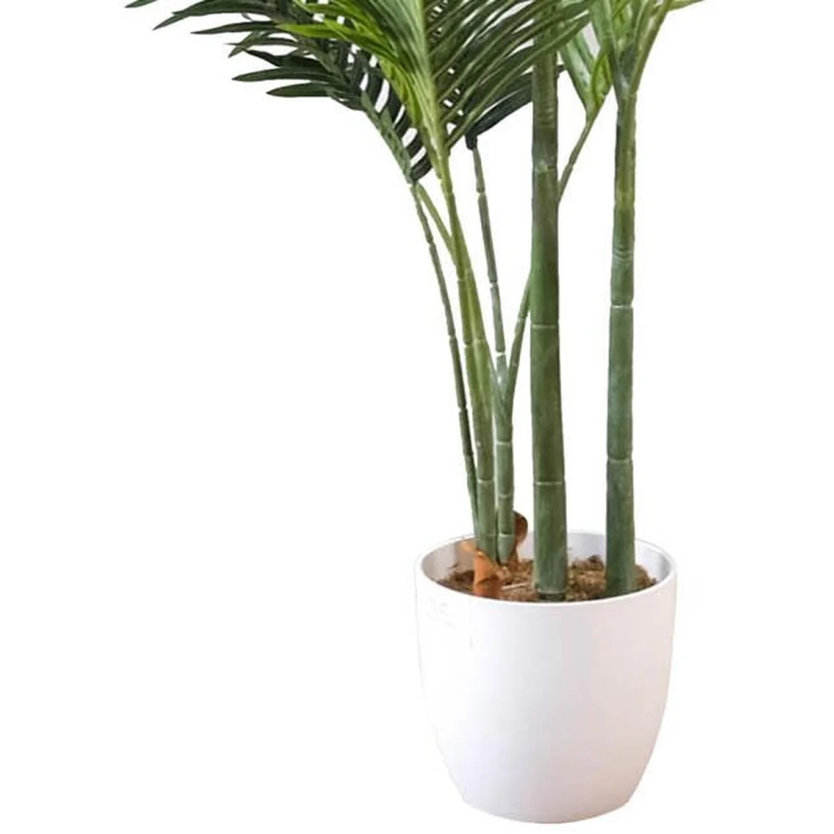 Leaf Large Artificial Palm Tree - 160cm Areca Palm White Pot / 100cm – image 2