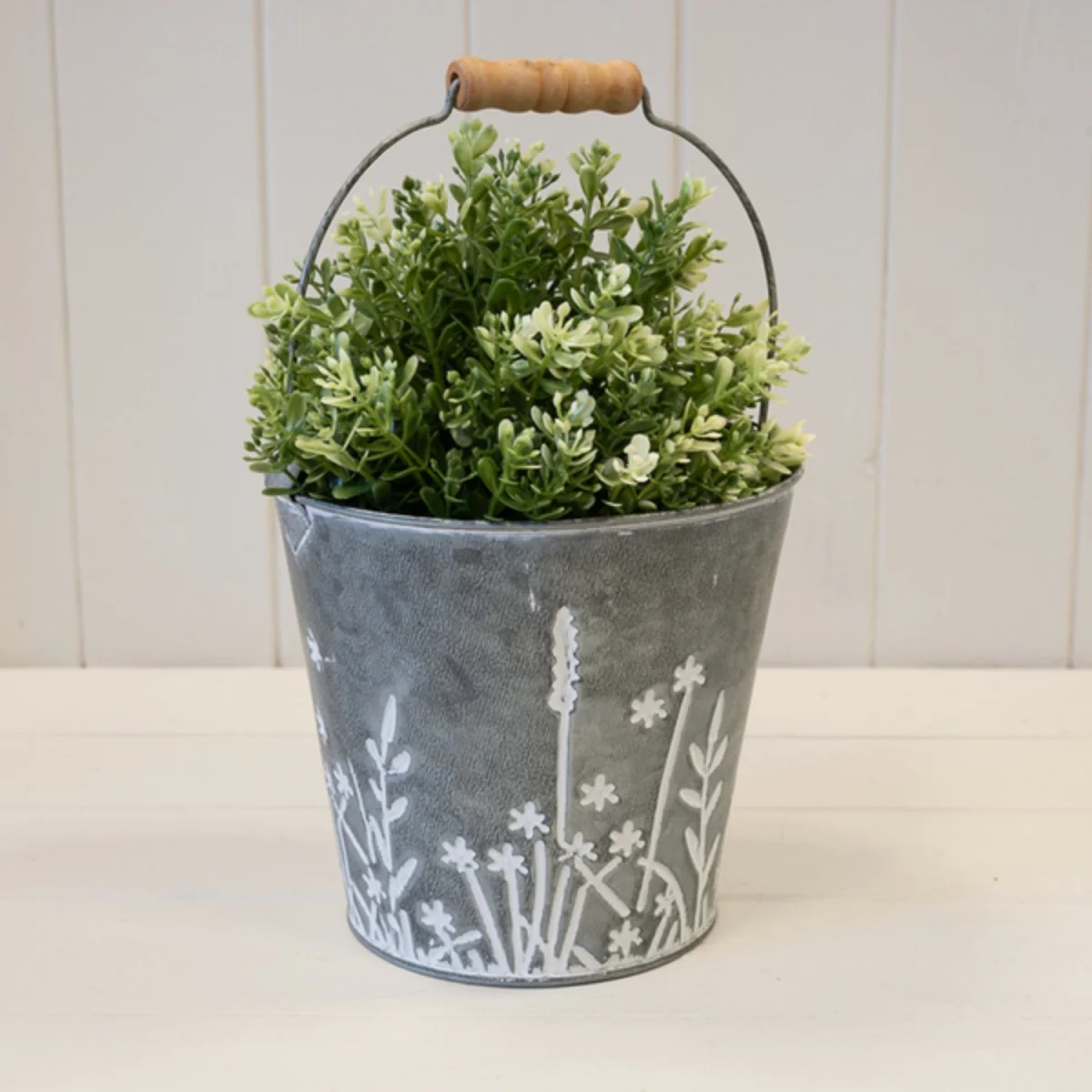 Grey Meadow Design Bucket Planter - Grey – image 2