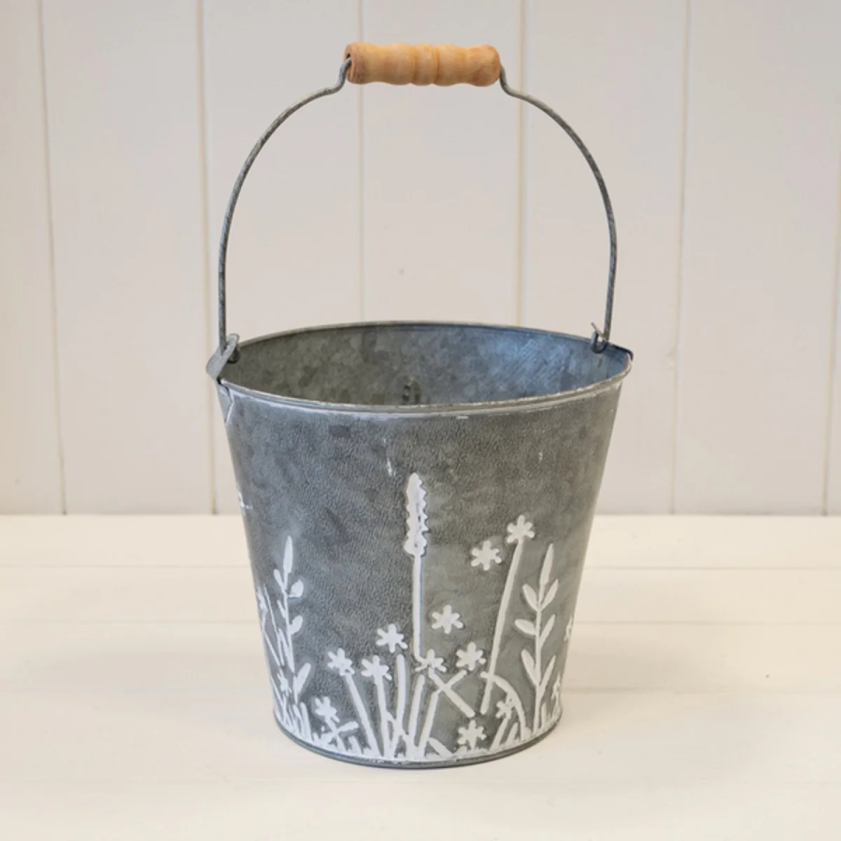 Grey Meadow Design Bucket Planter - Grey – image 3