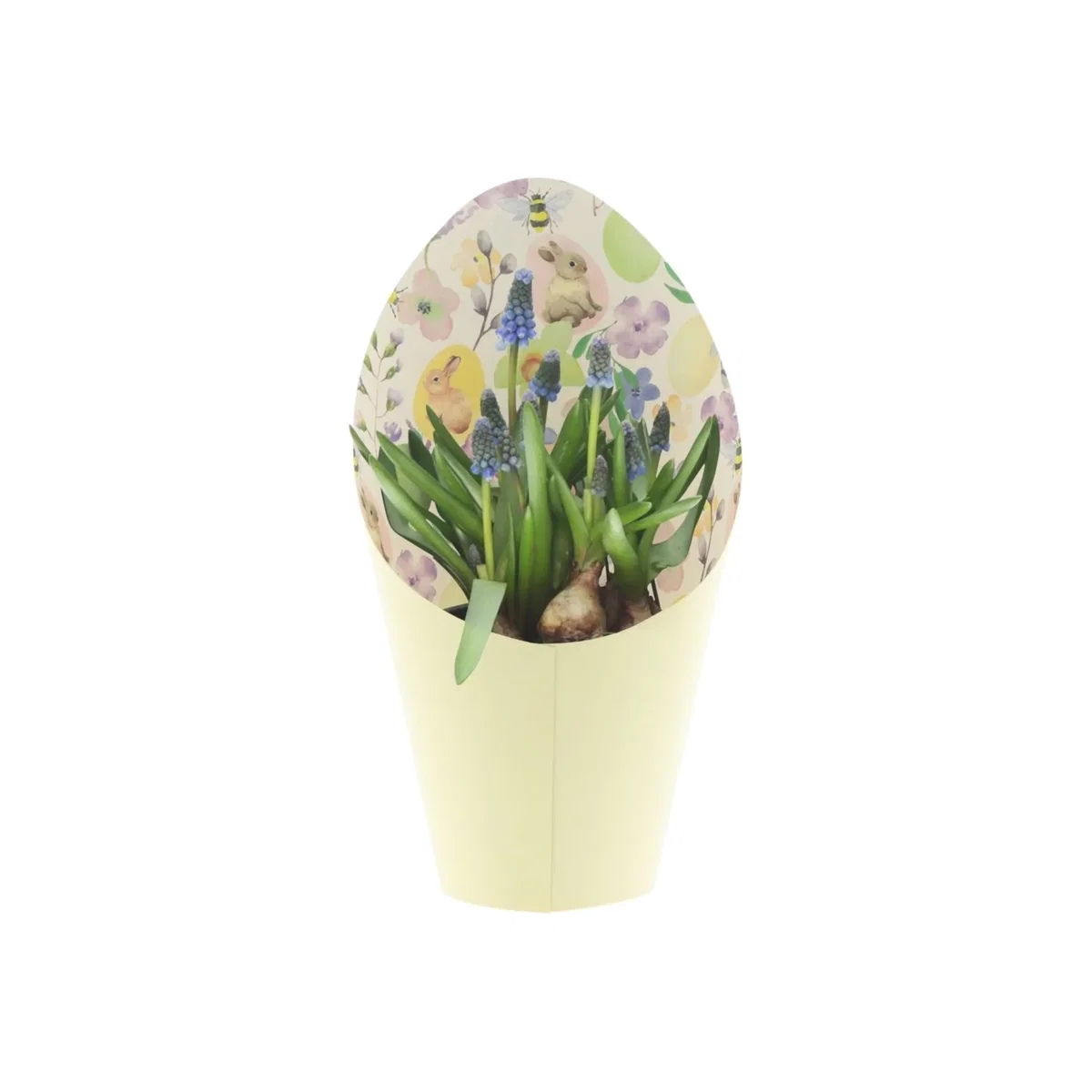 Springtime Bunny Plant Pot Cover - Yellow – image 1
