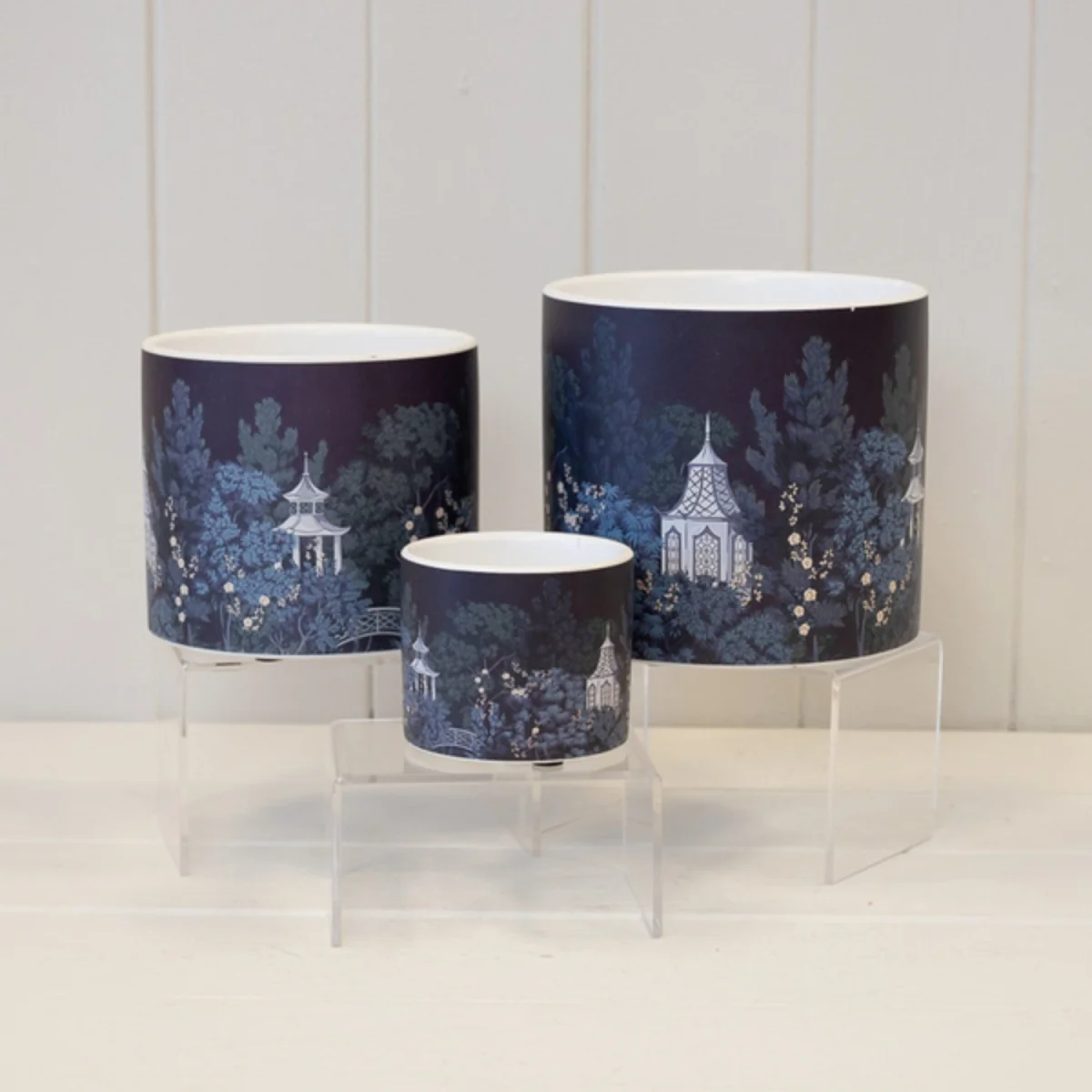 Small Rustic Purple Pagoda Pot Plant pot - Purple – image 4