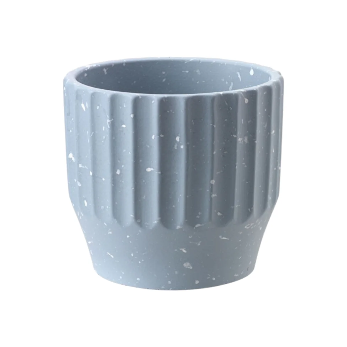 Ceramic Speckled Indoor Plant Pot H16cm - Blue – image 1