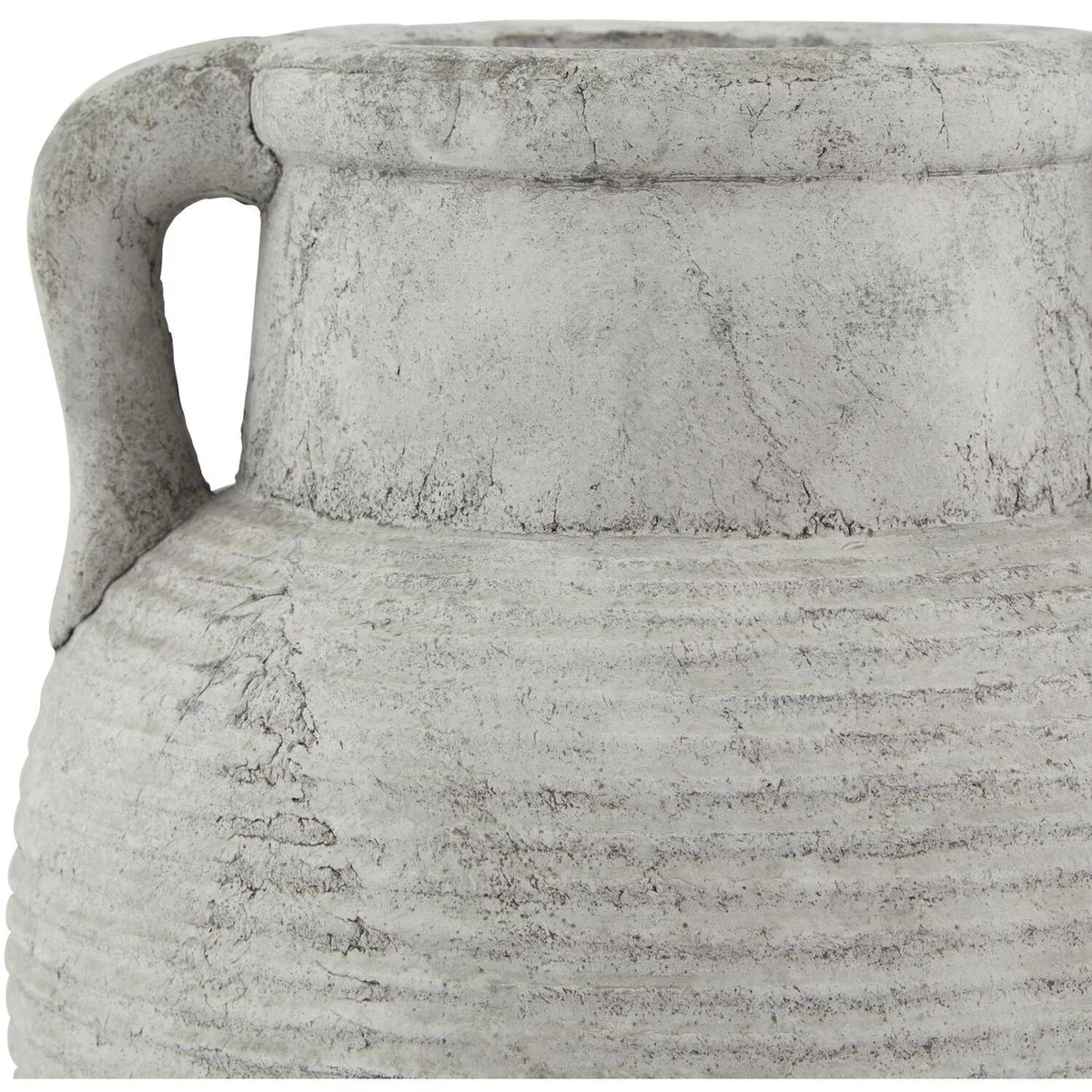 Athena Stone Amphora Pot - White