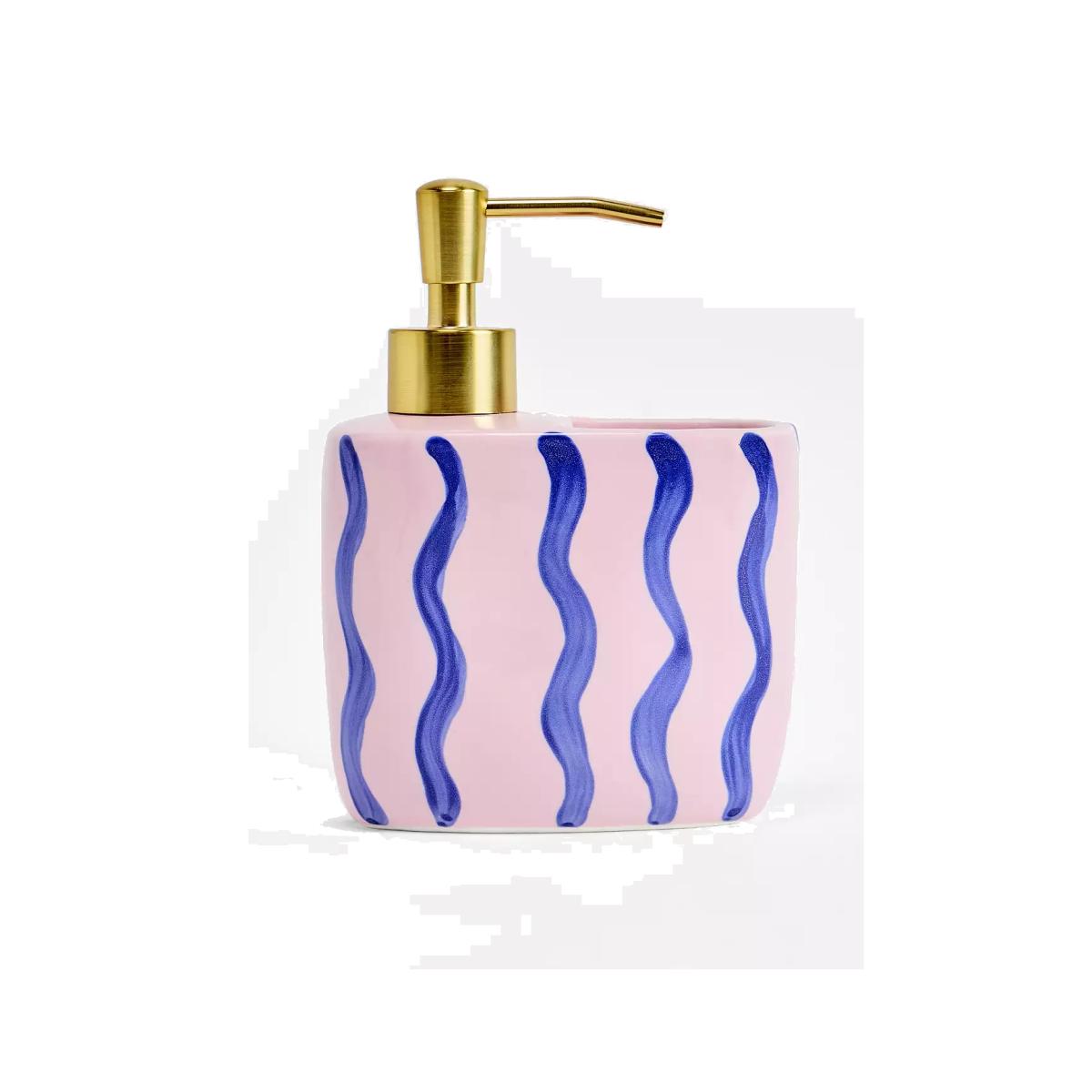 Pink & Blue Ari Soap & Storage Pot Set - Pink ALL at Urban Outfitters – image 1