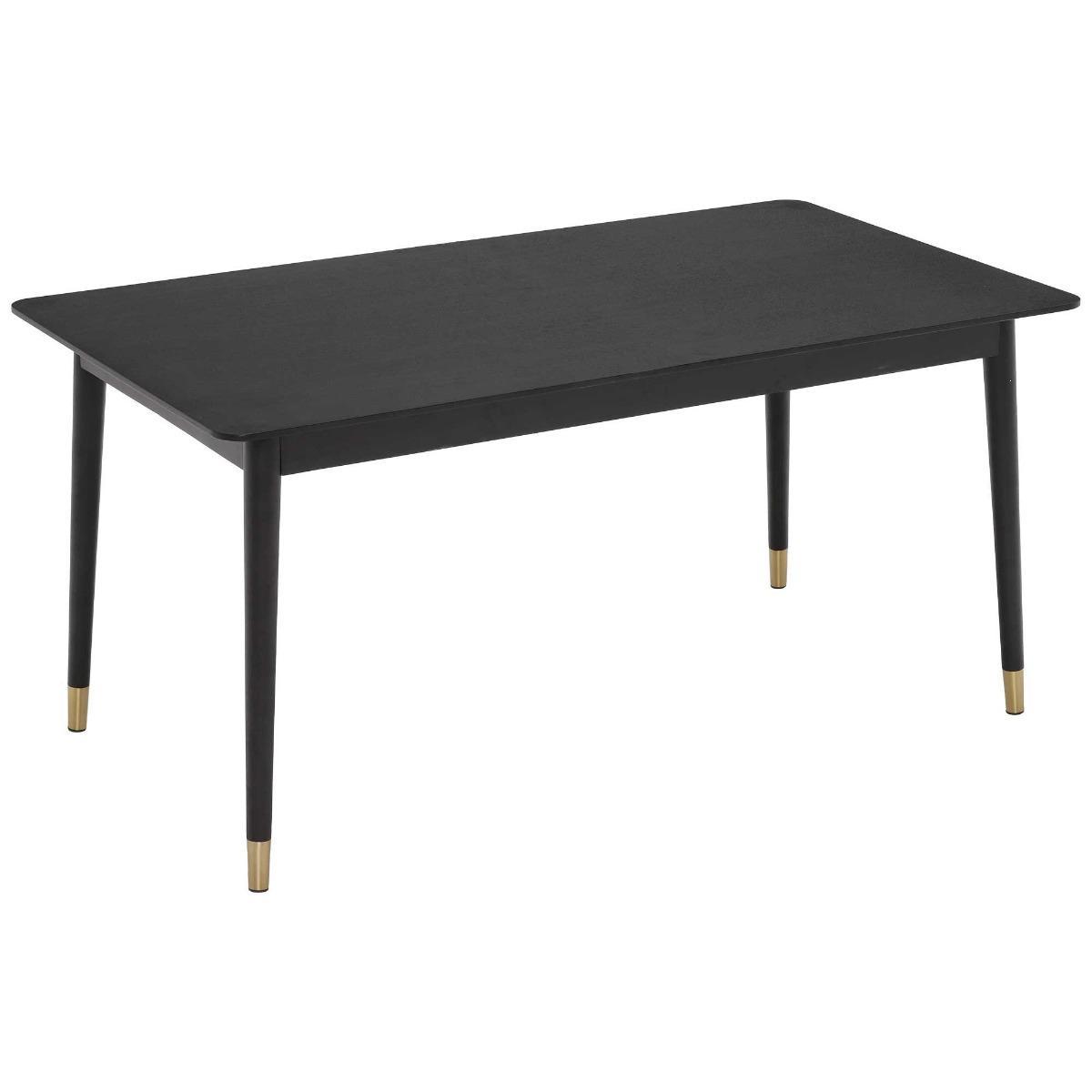 Cannelle Dining Table, Black Ash with Black and Gold Leg – image 4