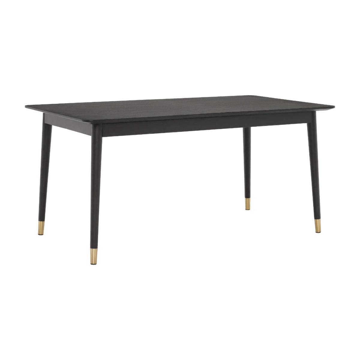 Cannelle Dining Table, Black Ash with Black and Gold Leg – image 1