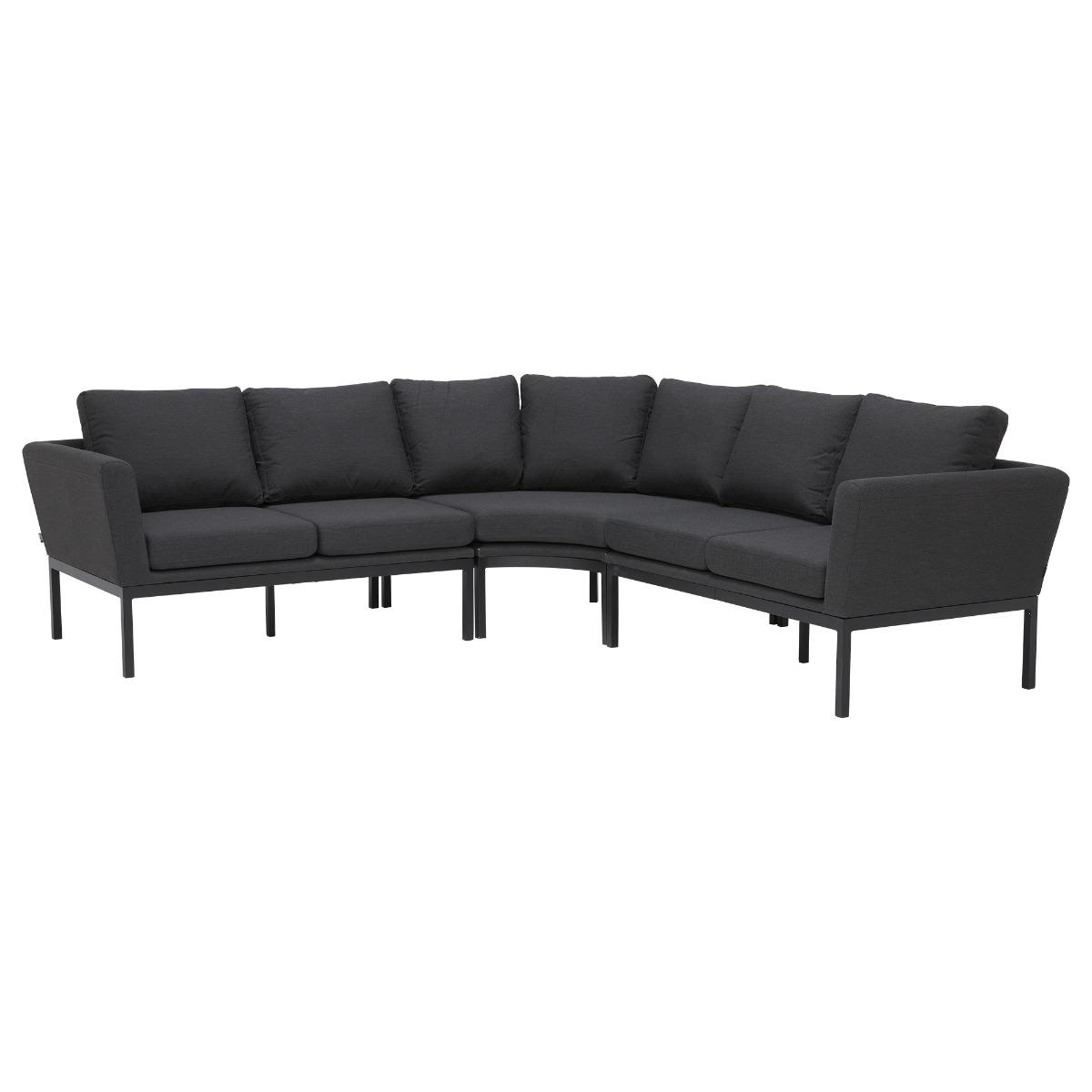 Portland Deluxe Square Corner Dining Set Charcoal, Black | Barker & Stonehouse – image 4