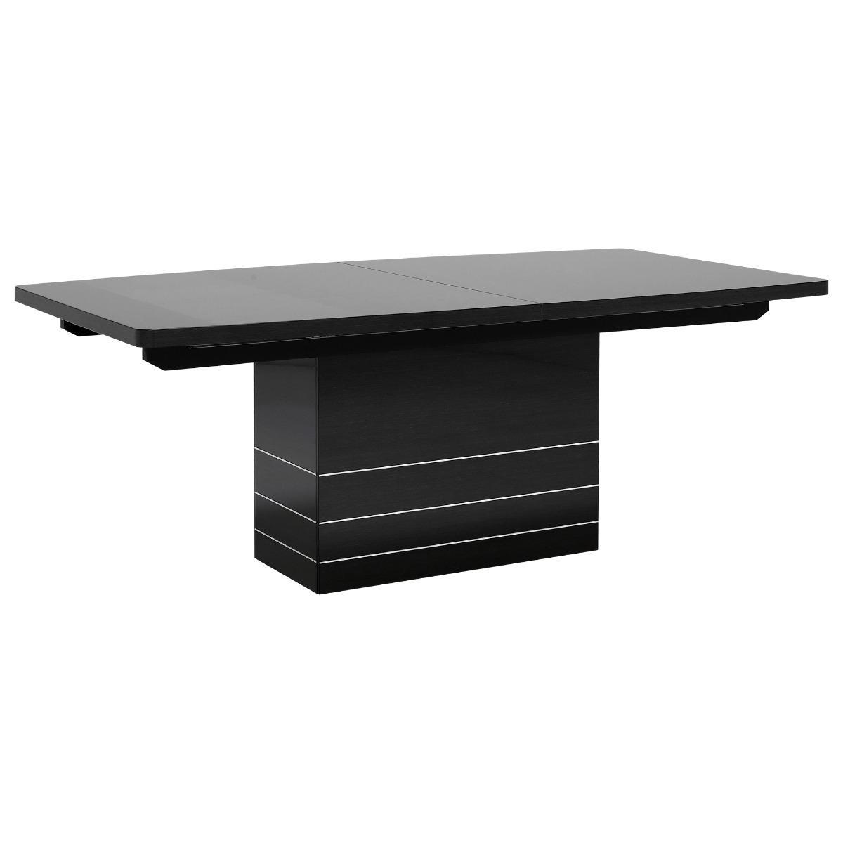 Versilia Extending Dining Table, Grey Koto High Gloss Finish – image 2