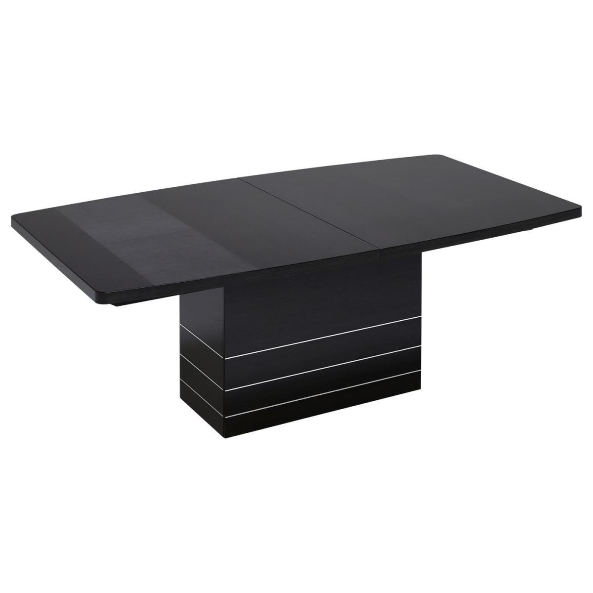 Versilia Extending Dining Table, Grey Koto High Gloss Finish – image 9