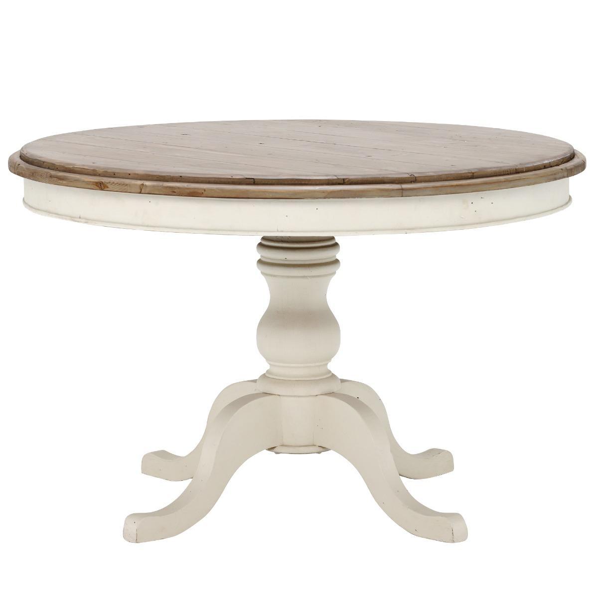 Carisbrooke Round Dining Table, Stucco White – image 2