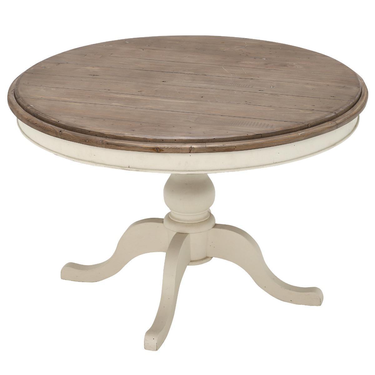 Carisbrooke Round Dining Table, Stucco White – image 3