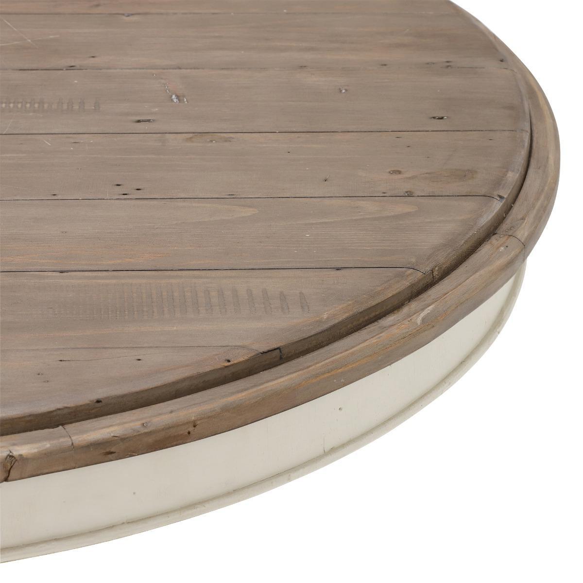 Carisbrooke Round Dining Table, Stucco White – image 4