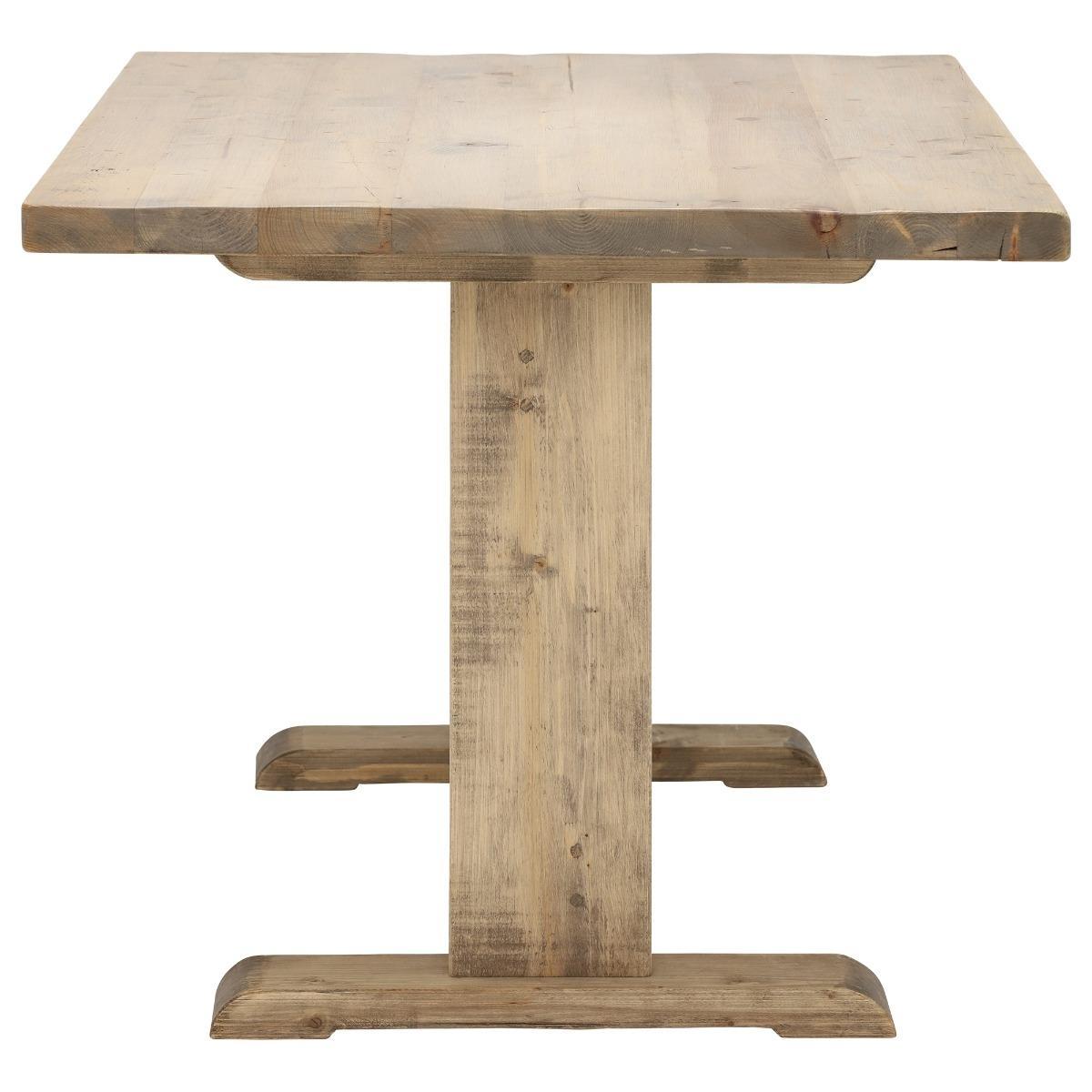 Newsham Reclaimed Wood Dining Table, Grey Waxed Finish – image 5
