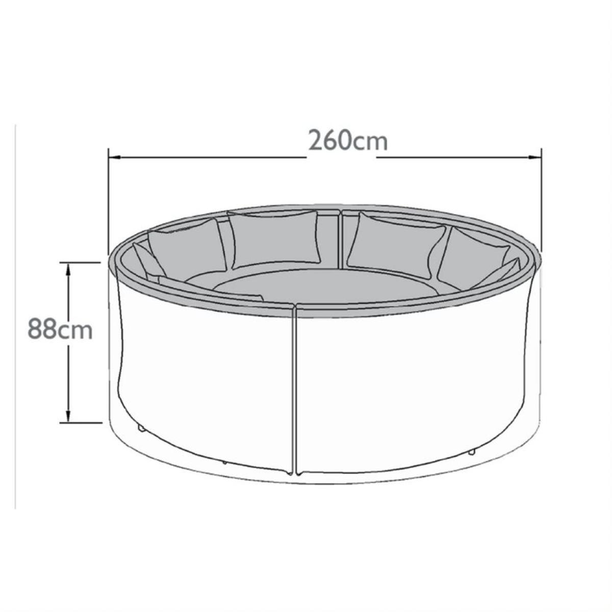 Outdoor Cover For Didcot Round Sofa Dining Set | Barker & Stonehouse – image 2