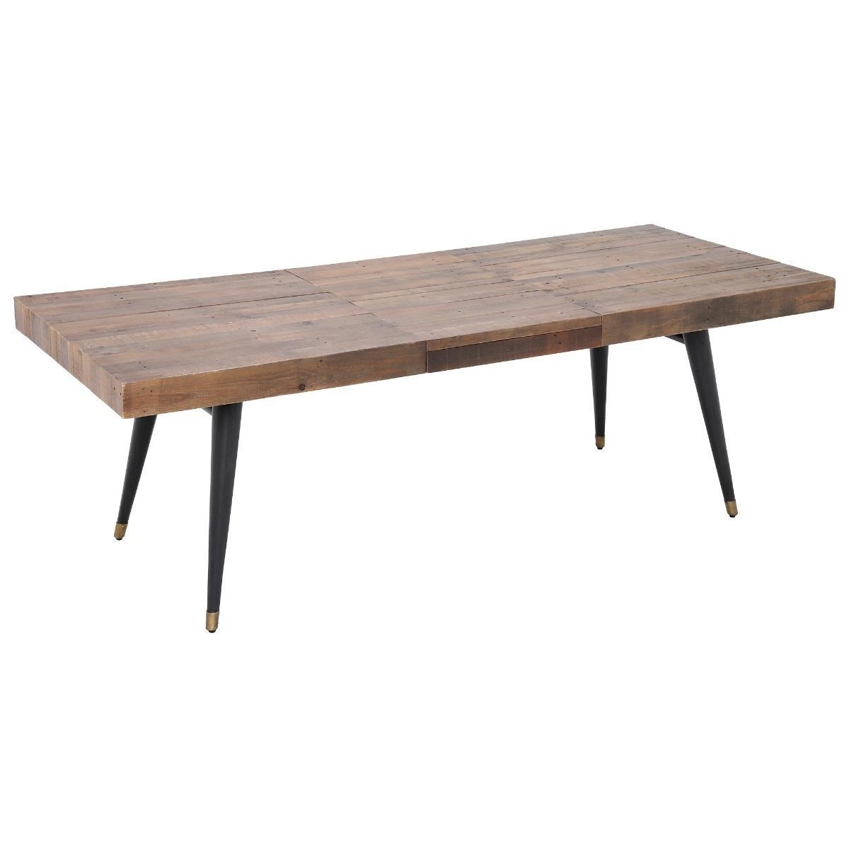 Modi Wooden Extending Dining Table, Dining Bench &amp; 4 x Brown Faux Leather Dining Chairs - Barker &amp; Stonehouse – image 13