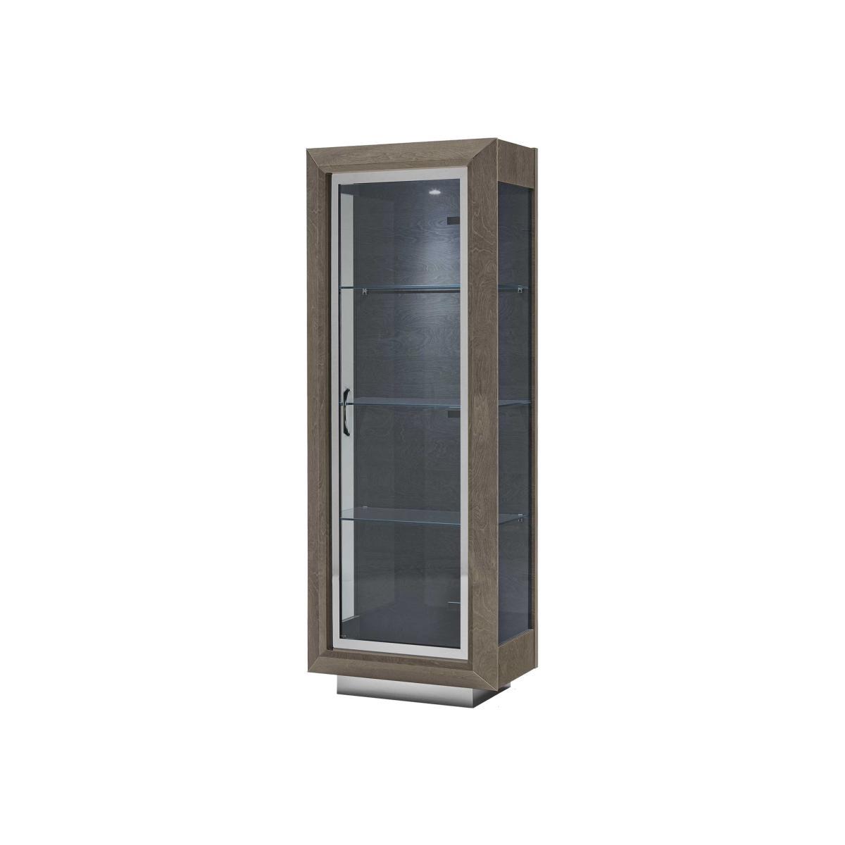 Vinci 1 Door Cabinet, Silver Birch