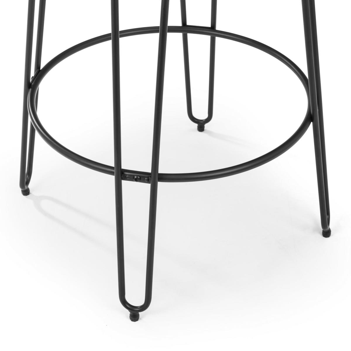 Dalston Dining Table with 2 Barbican Stools Mocha – image 4