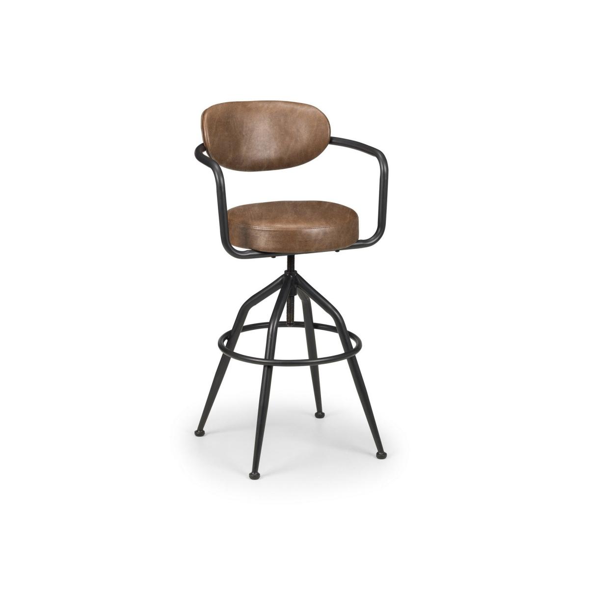 Dalston Dining Table with 2 Barbican Stools Mocha – image 5