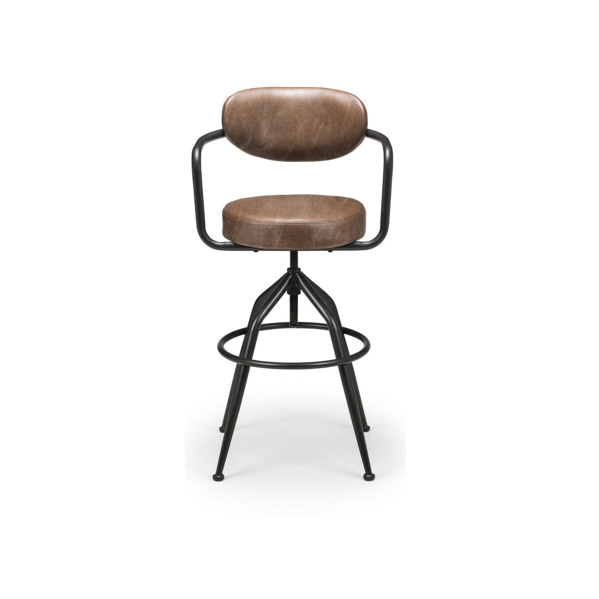 Dalston Dining Table with 2 Barbican Stools Mocha – image 6
