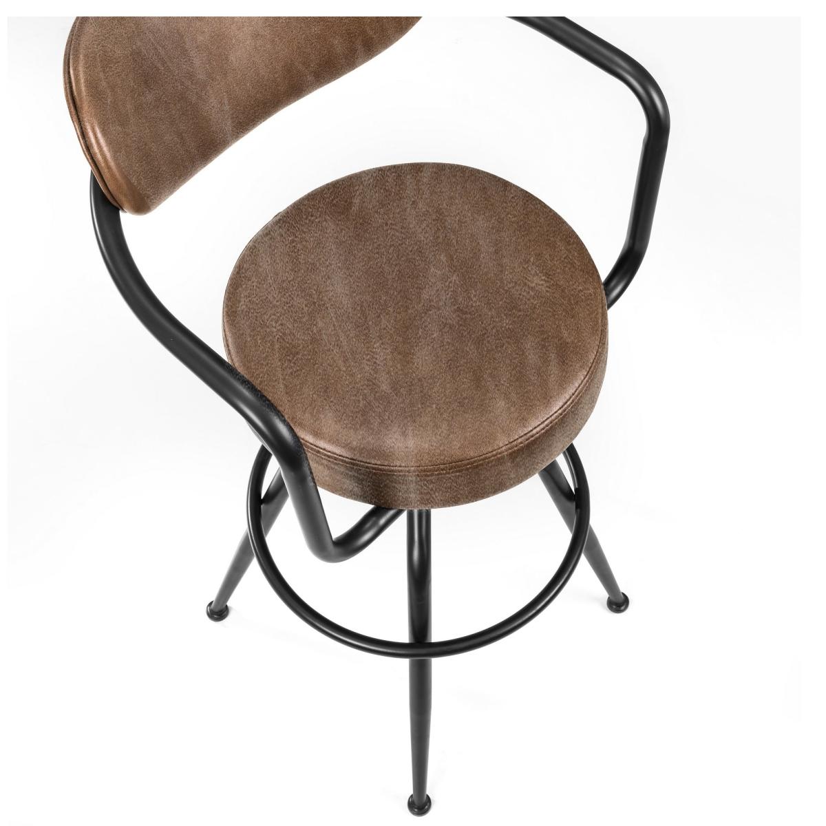 Dalston Dining Table with 2 Barbican Stools Mocha – image 7