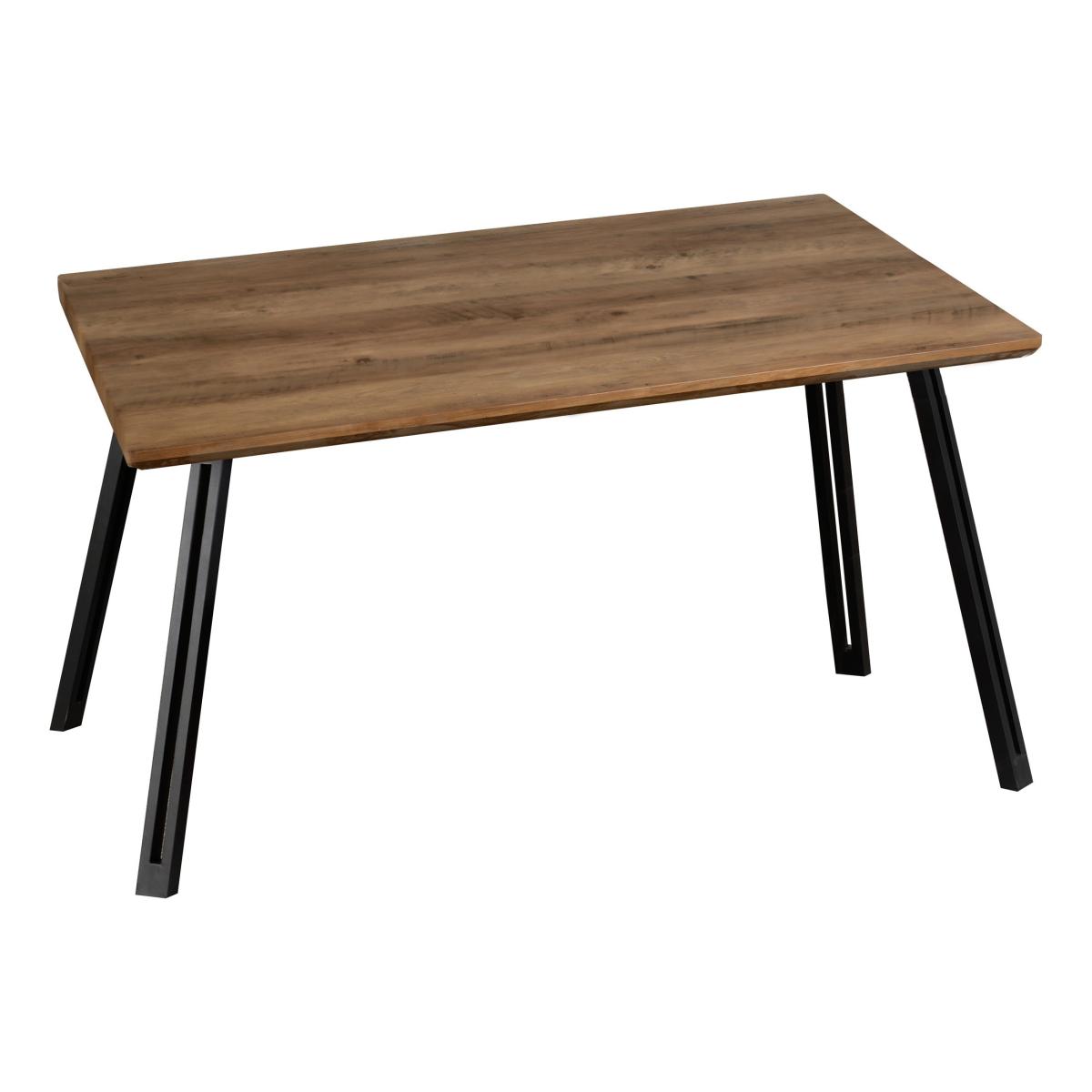 Quebec Rectangular Oak Effect Dining Table with 4 Avery Green Dining Chairs Green – image 2