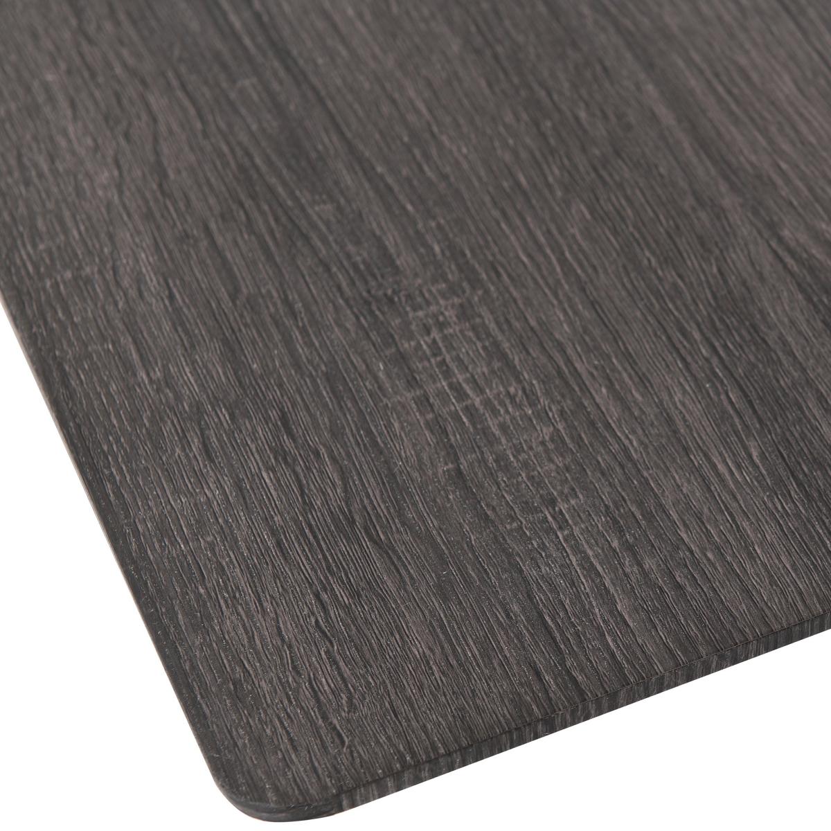 Berlin Rectangular Black Wood Dining Table with 4 Lukas Green Dining Chairs Green – image 5