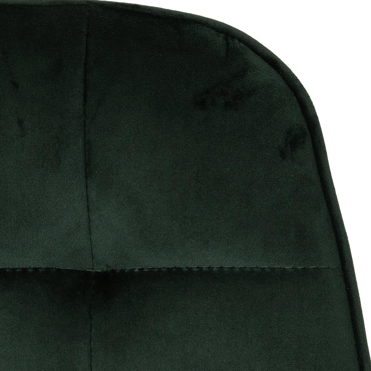 Berlin Rectangular Black Wood Dining Table with 4 Lukas Green Dining Chairs Green – image 10