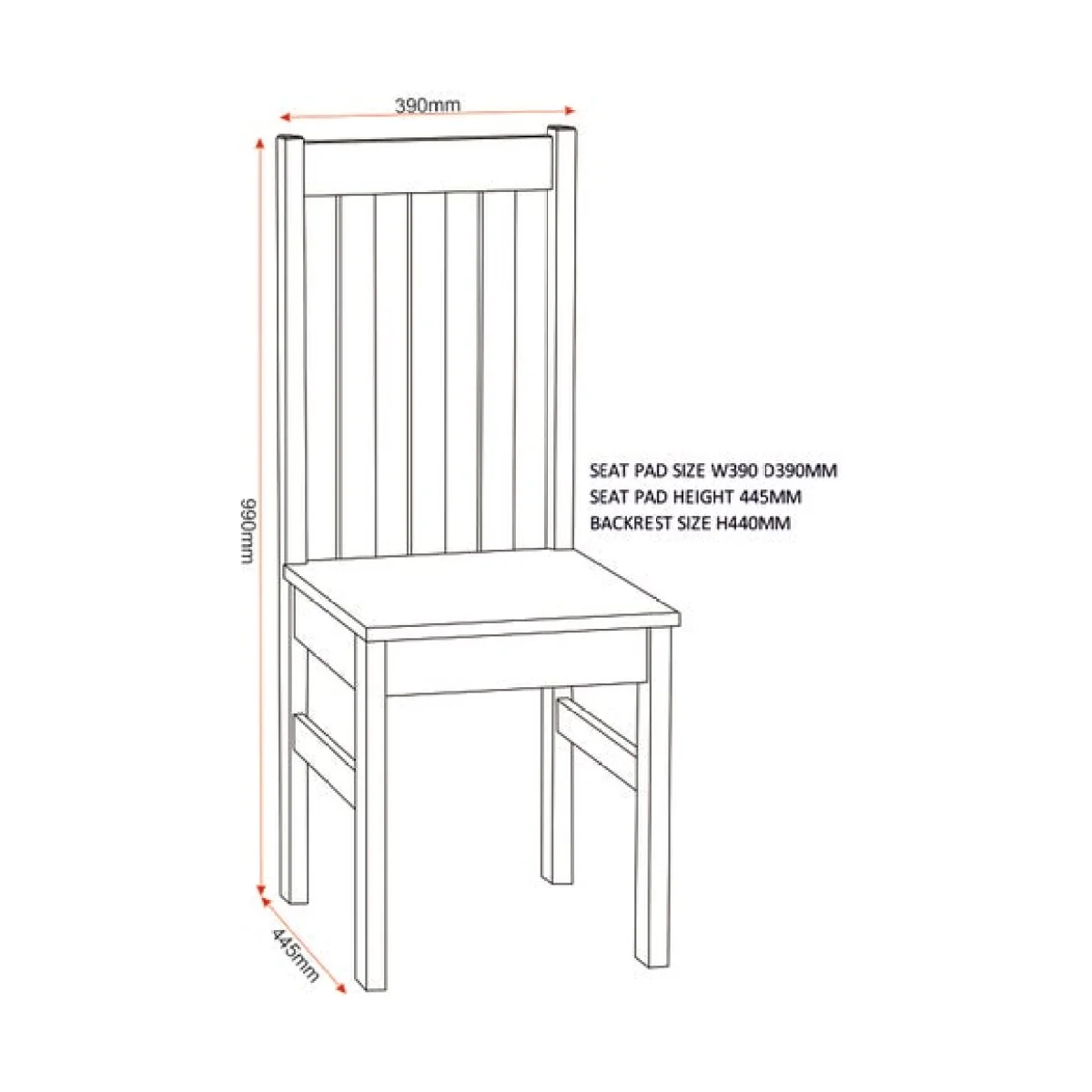 Ludlow Dining Table with 4 Dining Chairs – image 9