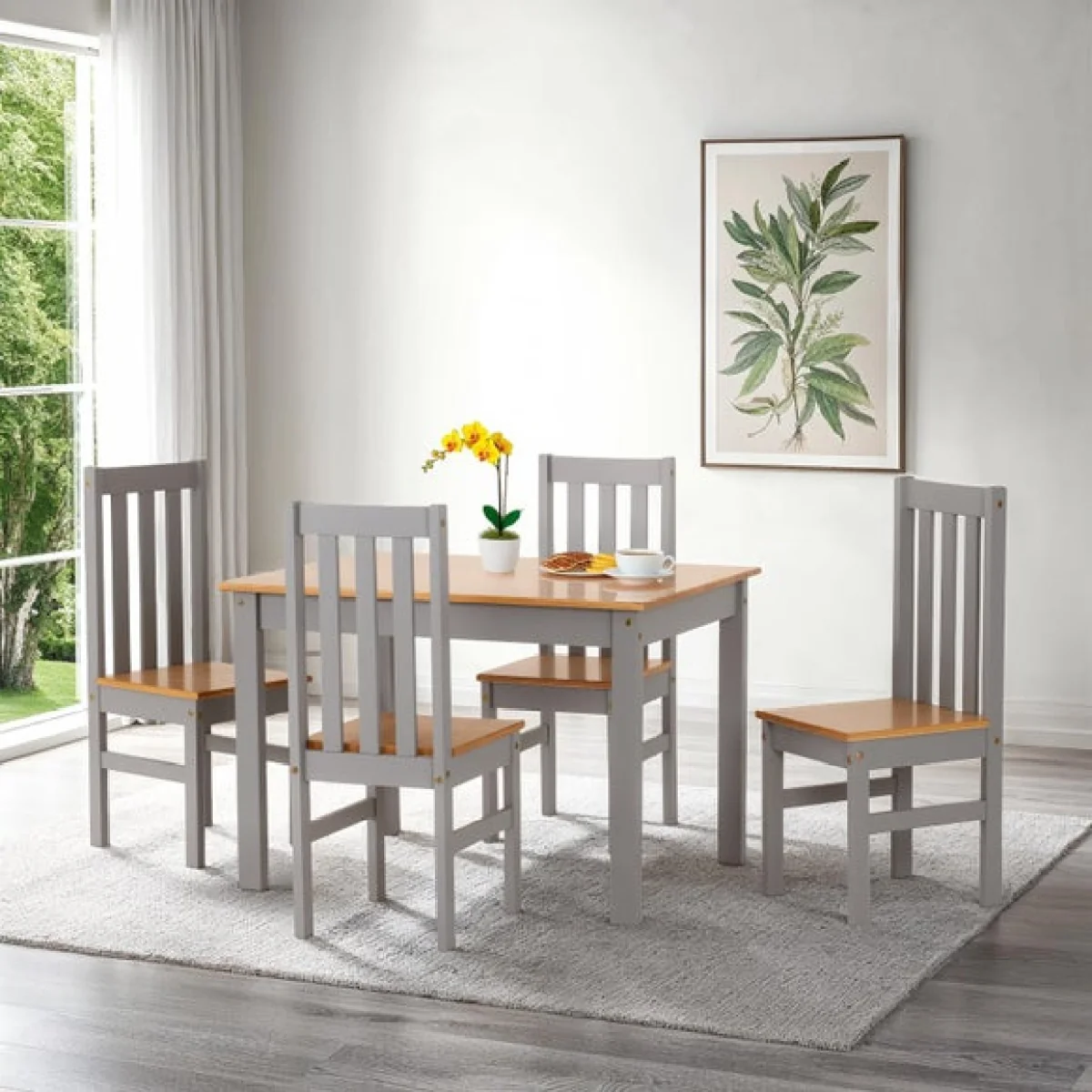 Ludlow Dining Table with 4 Dining Chairs – image 1
