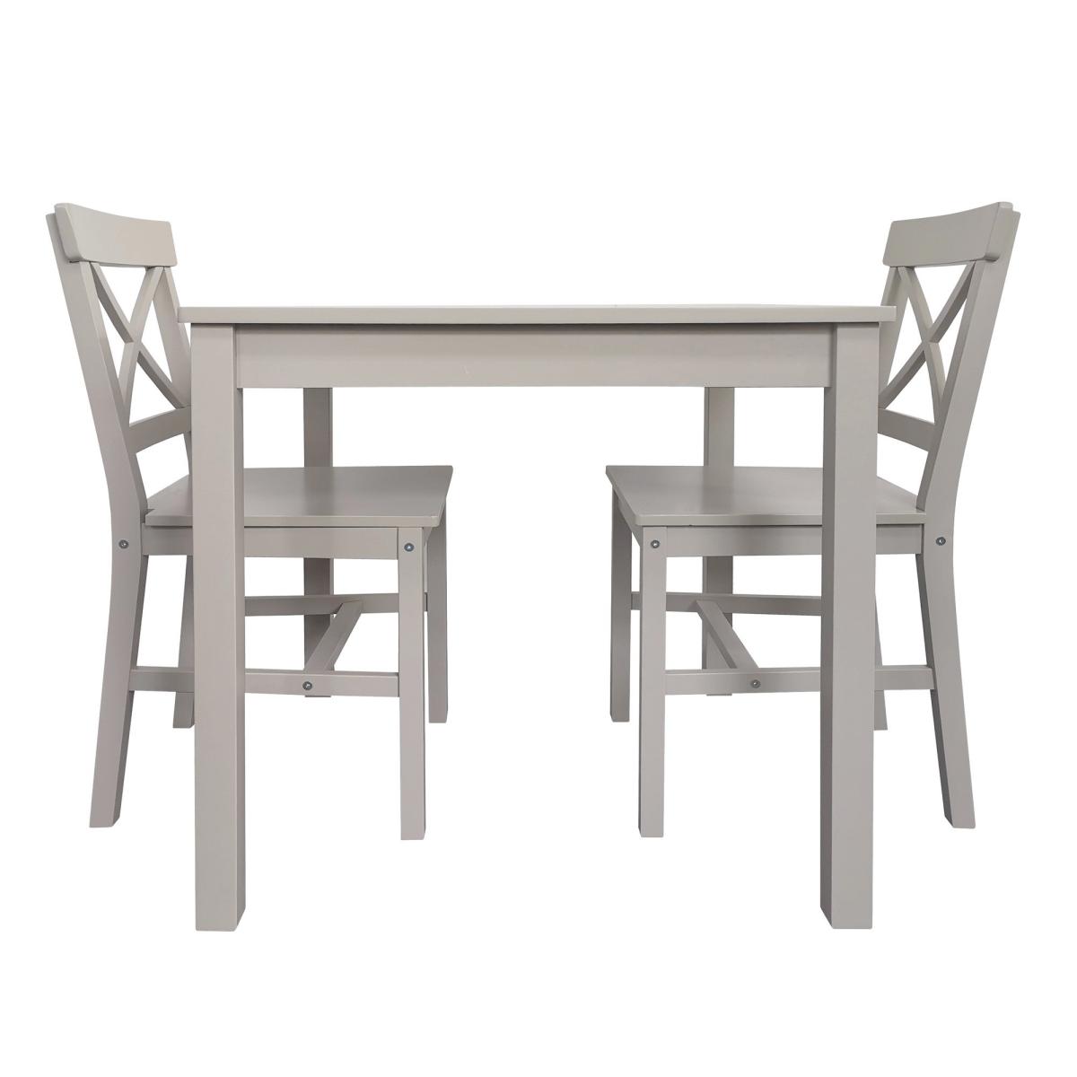 Malaren 2 Seater Dining Set, Grey Grey – image 4