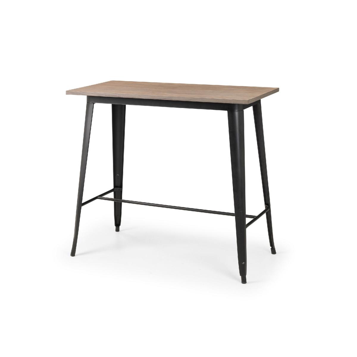Grafton Bar Table with 2 Spitfire Stools Brown – image 2