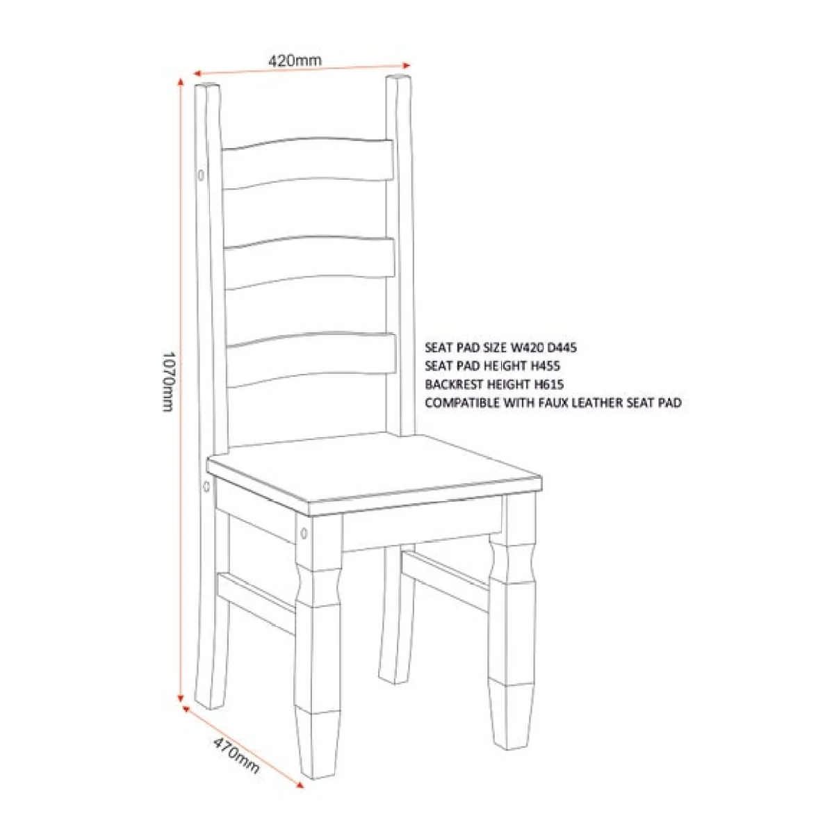 Corona Dining Table with 4 Dining Chairs – image 10