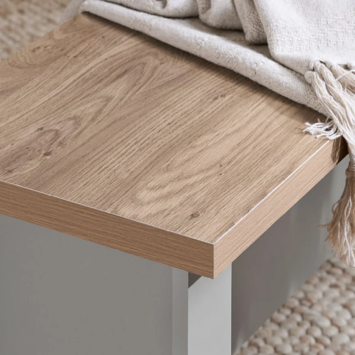 Highgate Dining Table with 2 Benches, Oak Effect – image 5