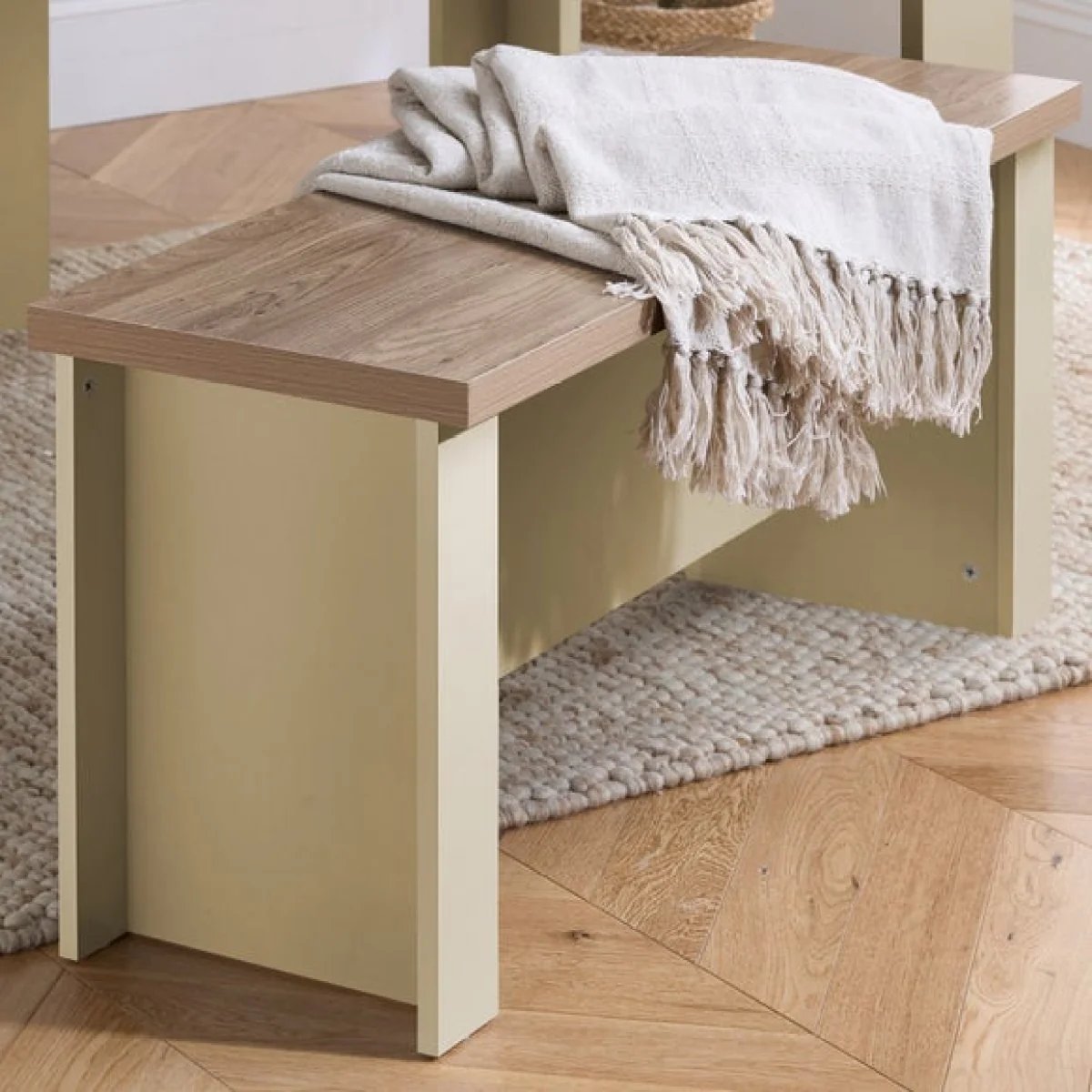 Highgate Dining Table with 2 Benches, Oak Effect – image 2