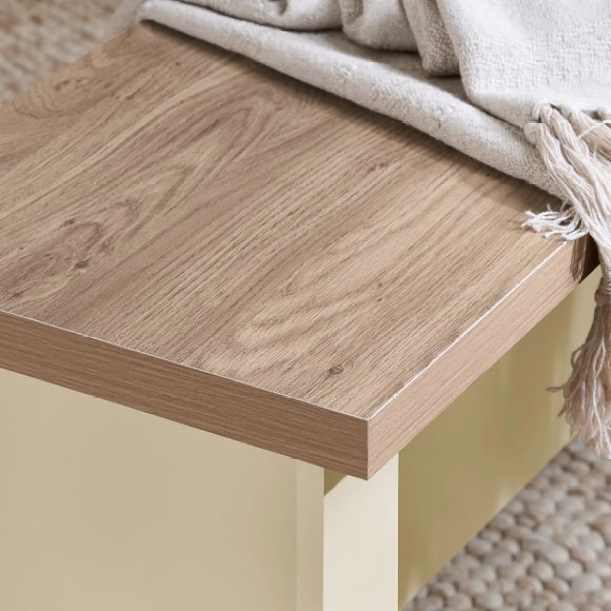 Highgate Dining Table with 2 Benches, Oak Effect – image 4