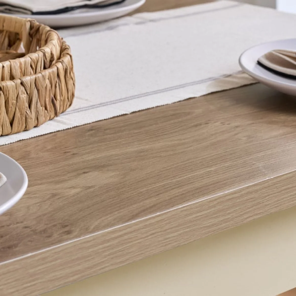 Highgate Dining Table with 2 Benches, Oak Effect – image 5