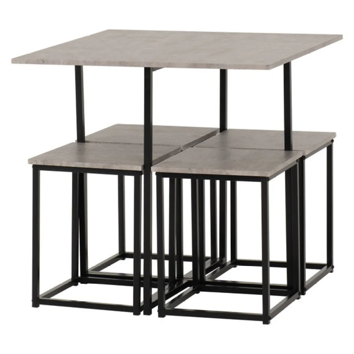 Kent Stowaway Dining Set with 4 Stools – image 2