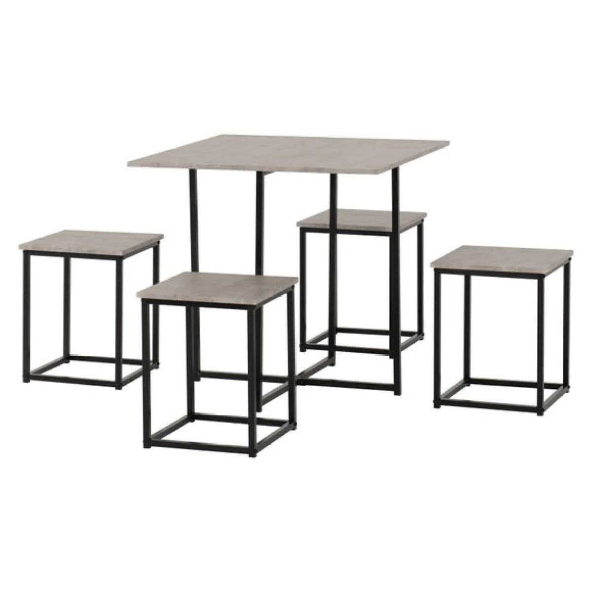 Kent Stowaway Dining Set with 4 Stools – image 3