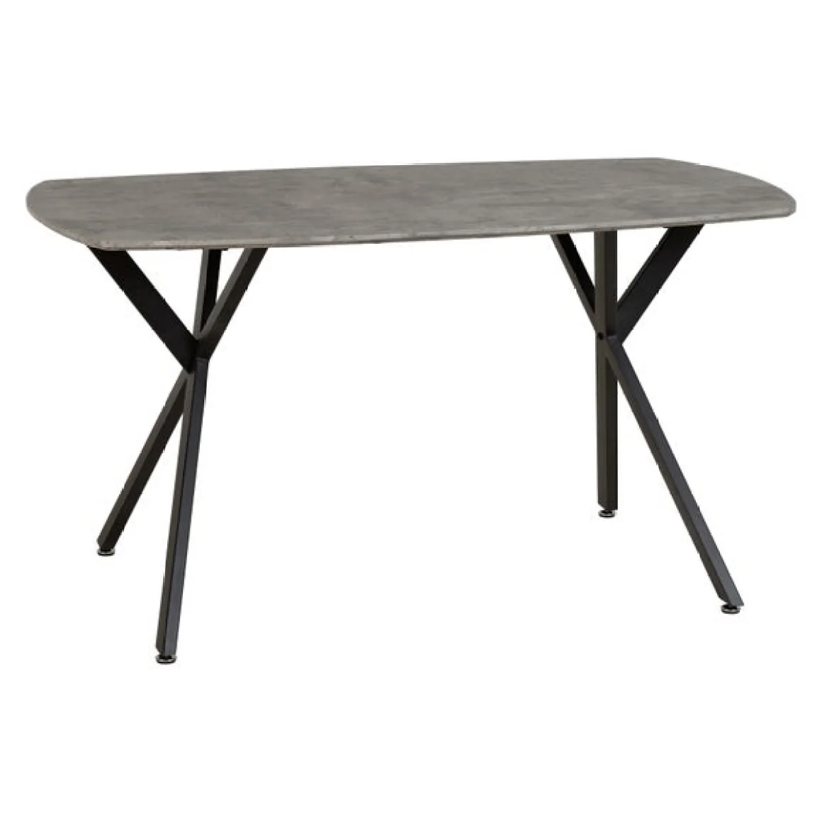 Athens Concrete Grey Rectangle Dining Table with 4 Avery Dining Chairs – image 3